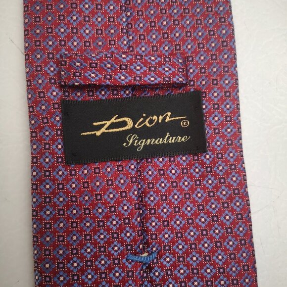 Dion Signature Men's 100% Italian Silk Hand Crafted in Canada Neck Tie - Picture 2 of 6